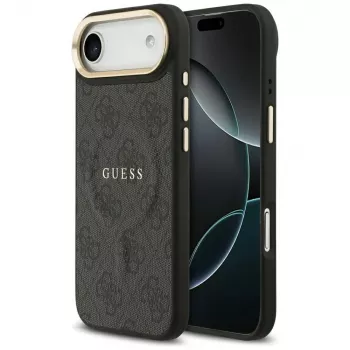 Coque MagSafe Guess 4G PU Classic Logo pour iPhone Air noir