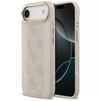 Coque MagSafe Guess 4G Stripe pour iPhone Air rose
