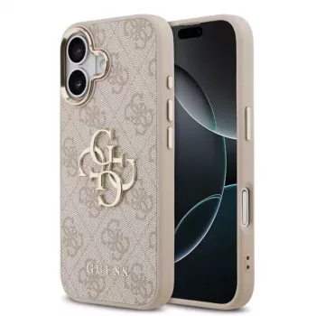 Coque Guess 4G Big 4G Classic Logo pour iPhone 17 (rose / or)