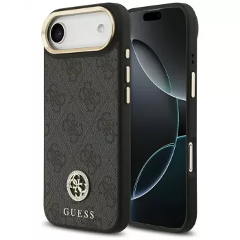 Coque MagSafe Guess 4G Strass Logo pour iPhone Air, noire