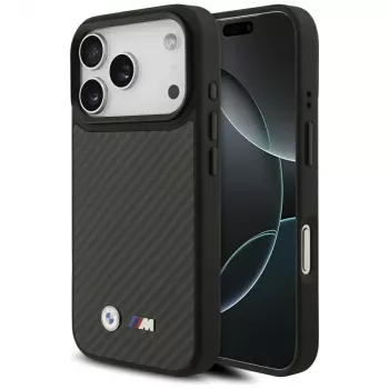 Coque MagSafe BMW M Kevlar Matt pour Apple iPhone 17 Pro noire