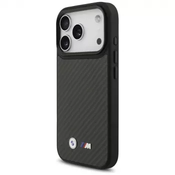 Coque MagSafe BMW M Kevlar Matt pour Apple iPhone 17 Pro noire