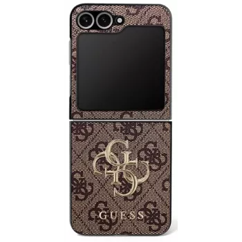 Coque Guess Big 4G Logo Classic pour Samsung Galaxy Z Flip7 - marron