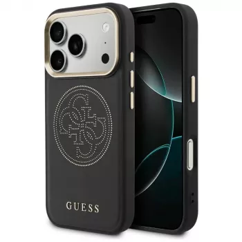 Coque MagSafe Guess Perforated 4G pour iPhone 17 Pro noire