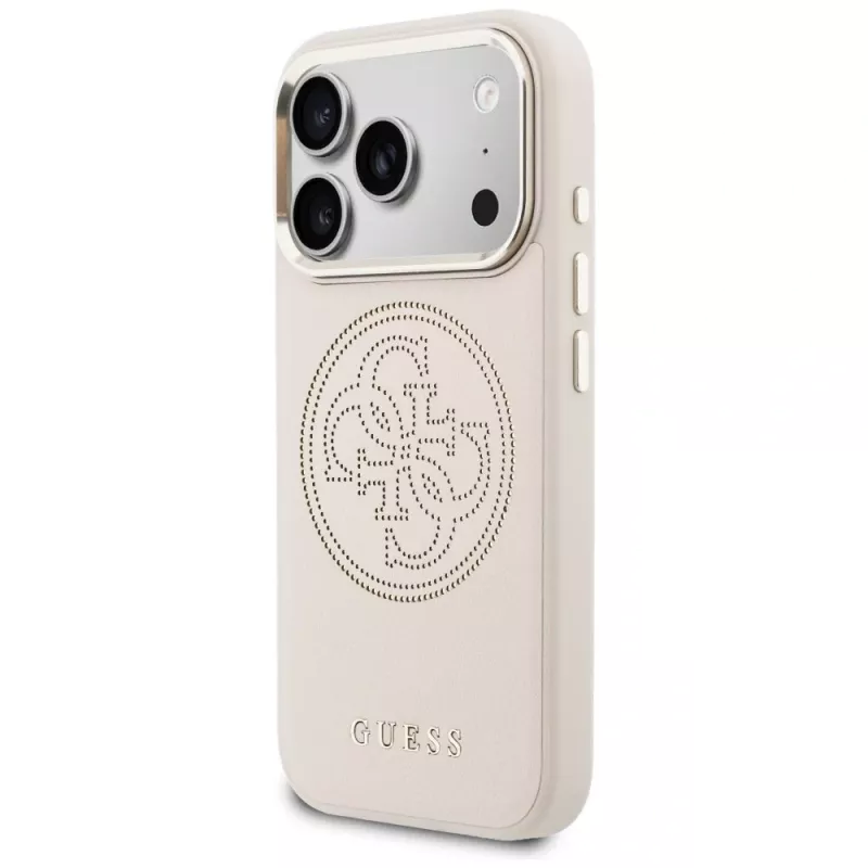 Coque MagSafe Guess Perforated 4G pour iPhone 15 Pro Max - rose