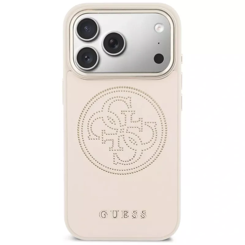 Coque MagSafe Guess Perforated 4G pour iPhone 15 Pro Max - rose