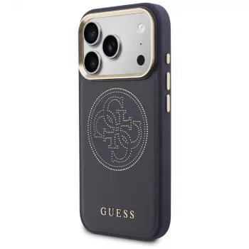 Coque MagSafe Guess Perforated 4G pour iPhone 17 Pro Max, bleue