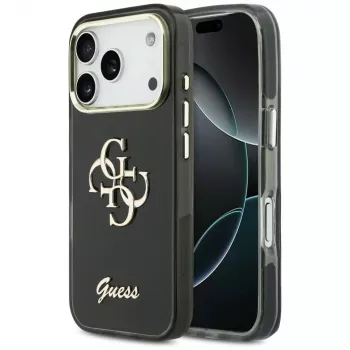 Coque Guess IML 4G Script Metal pour Apple iPhone 17 Pro noire