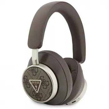 Guess 4G Triangle Logo Casque sans fil Bluetooth 5.4 avec ENC - marron