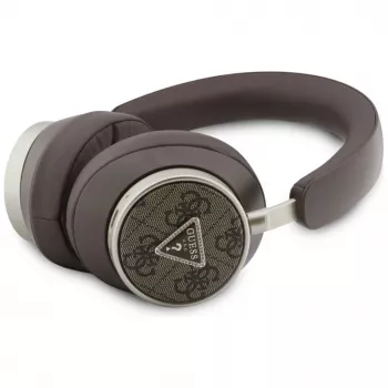 Guess 4G Triangle Logo Casque sans fil Bluetooth 5.4 avec ENC - marron