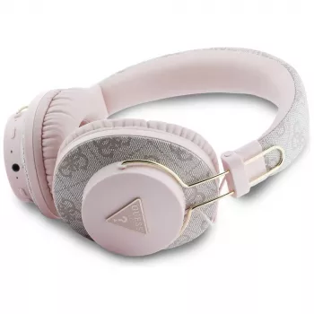 Guess Triangle Logo Casque Bluetooth ENC, rose