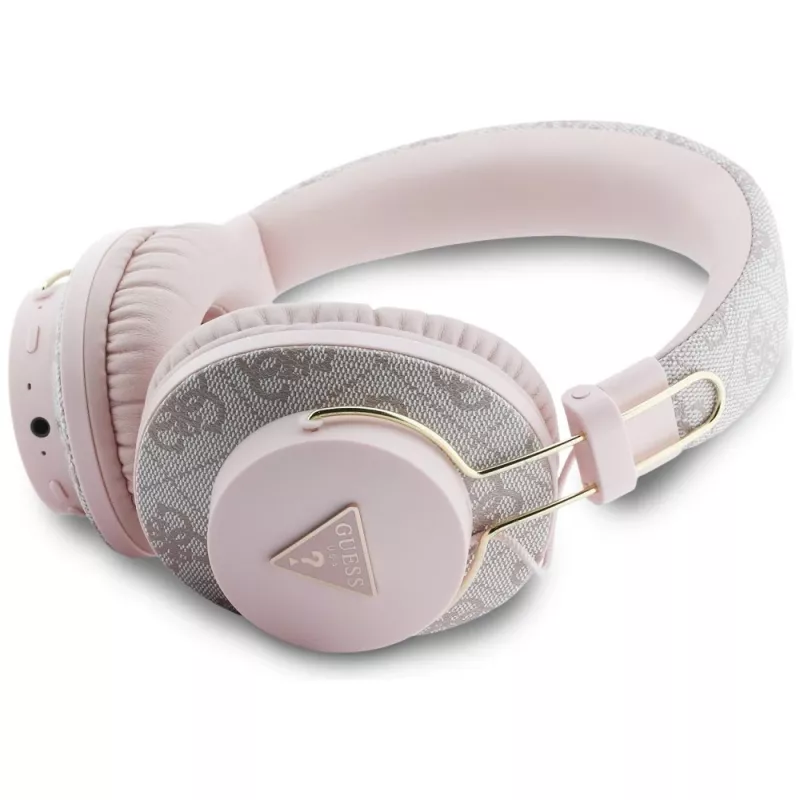 Guess Triangle Logo Casque Bluetooth ENC, rose