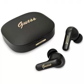 Guess Script Metal Écouteurs TWS, noir