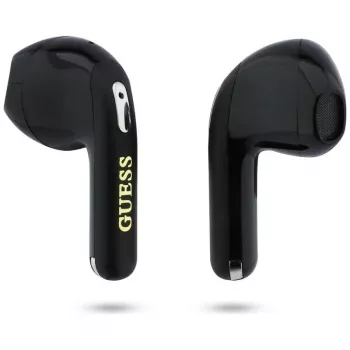Écouteurs Bluetooth TWS Guess Gold Line Triangle avec boîtier de charge (noirs)