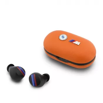 BMW M Metal Logo Écouteurs TWS Bluetooth 5.3 avec ENC - orange