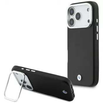 BMW M Sign Metal Logo Coque MagSafe pour iPhone 17 Pro, noir