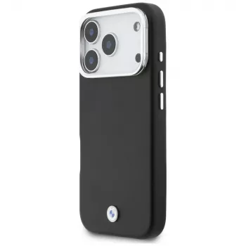 BMW M Sign Metal Logo Coque MagSafe pour iPhone 17 Pro, noir