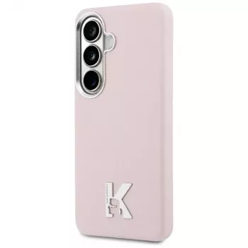 Coque MagSafe Karl Lagerfeld K Metal Logo pour Samsung Galaxy S26, rose