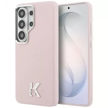 Coque MagSafe Karl Lagerfeld K Metal Logo pour Samsung Galaxy S26 Ultra rose