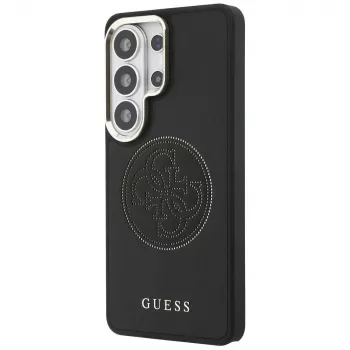 Coque MagSafe Guess Perforated Logo pour Samsung Galaxy S26 Ultra (noire)