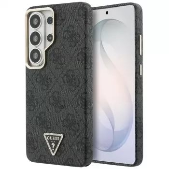 Coque MagSafe Guess 4G Triangle Logo pour Samsung Galaxy S26 Ultra, noire