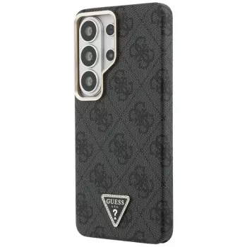 Coque MagSafe Guess 4G Triangle Logo pour Samsung Galaxy S26 Ultra, noire