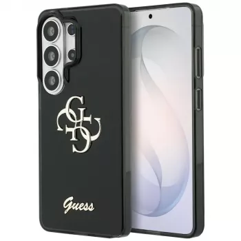 Coque Guess IML Big Metal 4G Script pour Samsung Galaxy S26 Ultra (noire)