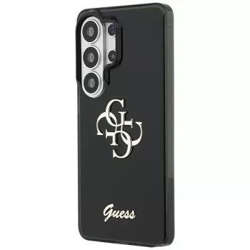 Coque Guess IML Big Metal 4G Script pour Samsung Galaxy S26 Ultra (noire)