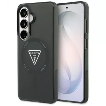 Coque MagSafe Guess IML Gradient Triangle pour Samsung Galaxy S26 - noire