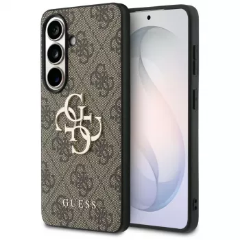 Coque Guess 4G Big Metal Logo pour Samsung Galaxy S26 (marron)