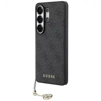 Coque MagSafe Guess 4G Classic Logo Charm pour Samsung Galaxy S26 Ultra (noire)
