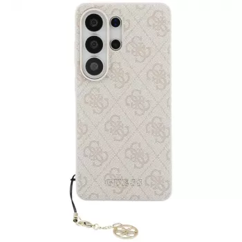 Coque MagSafe Guess 4G Classic Logo Charm pour Samsung Galaxy S26 Ultra (rose)