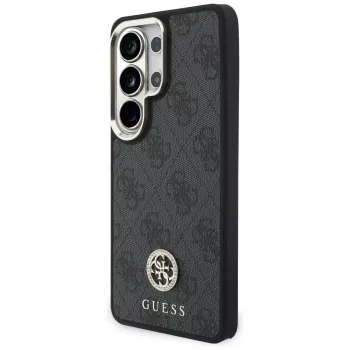 Kit coque MagSafe Guess 4G Big Rhinestone Triangle Strap pour Samsung Galaxy S26 Ultra, noir