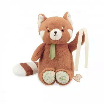 Kaloo Petit Songe peluche musicale panda roux 20 cm boîte cadeau