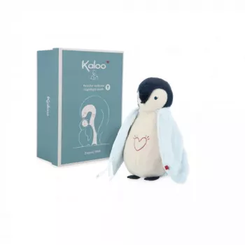 Kaloo Complices veilleuse peluche pingouin avec LED 7 couleurs et berceuses