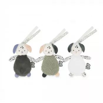 Ensemble doudou sensoriel Kaloo Stimuli Puppies - 3 pièces