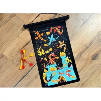 Janod Jeu de fléchettes magnétique Dragons
