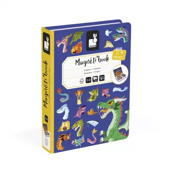 Janod Magnetibook Smoki jeu de livre magnétique - thème fantasy dragons