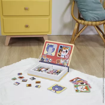 Janod Magnetibook Puzzle Animaux livre puzzle magnétique