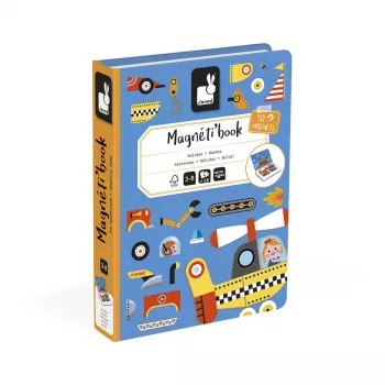 Janod Magnetibook véhicules livre d'activités magnétique