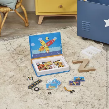 Janod Magnetibook véhicules livre d'activités magnétique
