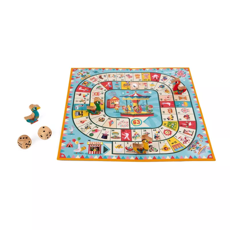 Janod Carousel course d'oies jeu J02743