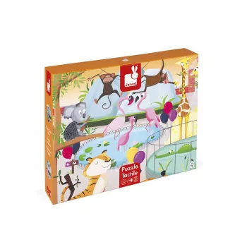Janod Train zoo jeu en bois 20 pièces