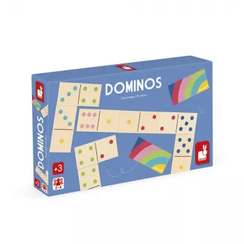 Janod Pure Domino jeu en bois 3+