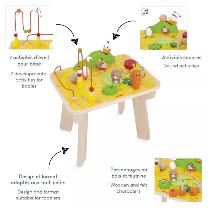 Table d'activités Janod Farma J03321
