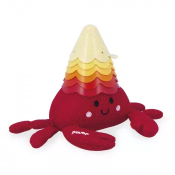 Janod crabe de bain avec coquillages 10m+