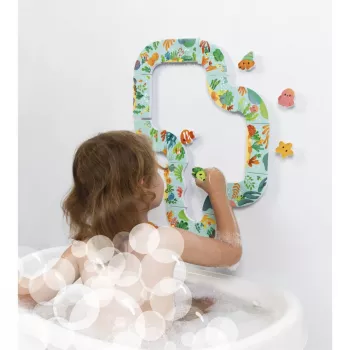 Janod puzzle de bain piste d'animaux, dès 18 mois