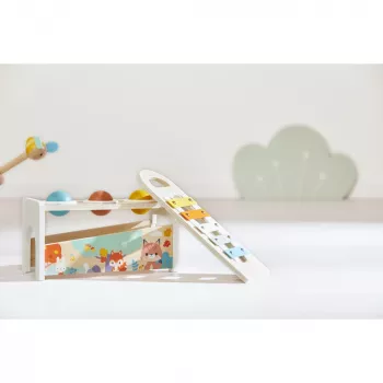 Janod Pure xylophone en bois avec circuit à billes