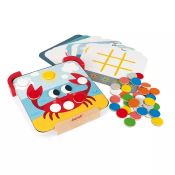 Janod puzzle en bois magnétique – apprendre les couleurs