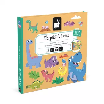 Janod Magneti'stories Dinosaures boîte à histoires magnétique